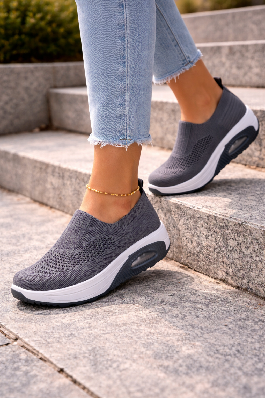 Damen Slipper Sneaker Slip-On Freizeit Komfort