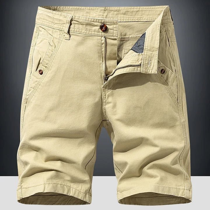 Chino Shorts Herren | Bequeme Kurze Hosen mit Knopf- und Reißverschluss | Atmungsaktive Sommerkleidung für Komfort 1