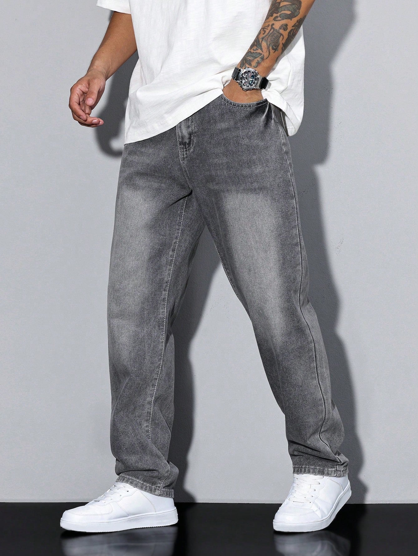 Daan | Jeans Herren mit Lockere Passform aus Hochwertiger Baumwollmischung | Bequeme und Stilvolle Jeans für Jeden Anlass 0