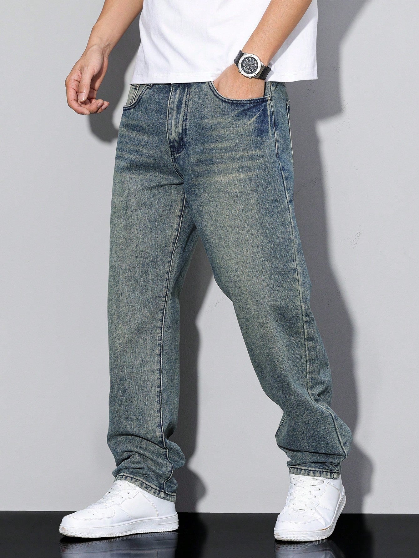 Daan | Jeans Herren mit Lockere Passform aus Hochwertiger Baumwollmischung | Bequeme und Stilvolle Jeans für Jeden Anlass 10