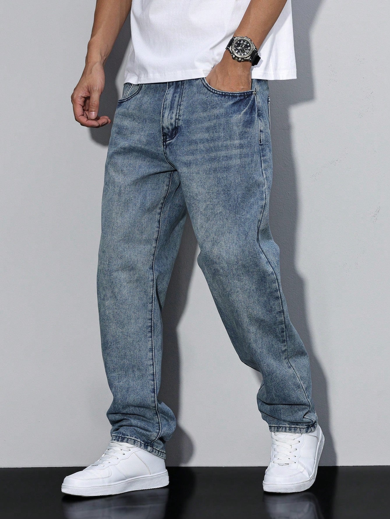 Daan | Jeans Herren mit Lockere Passform aus Hochwertiger Baumwollmischung | Bequeme und Stilvolle Jeans für Jeden Anlass 4