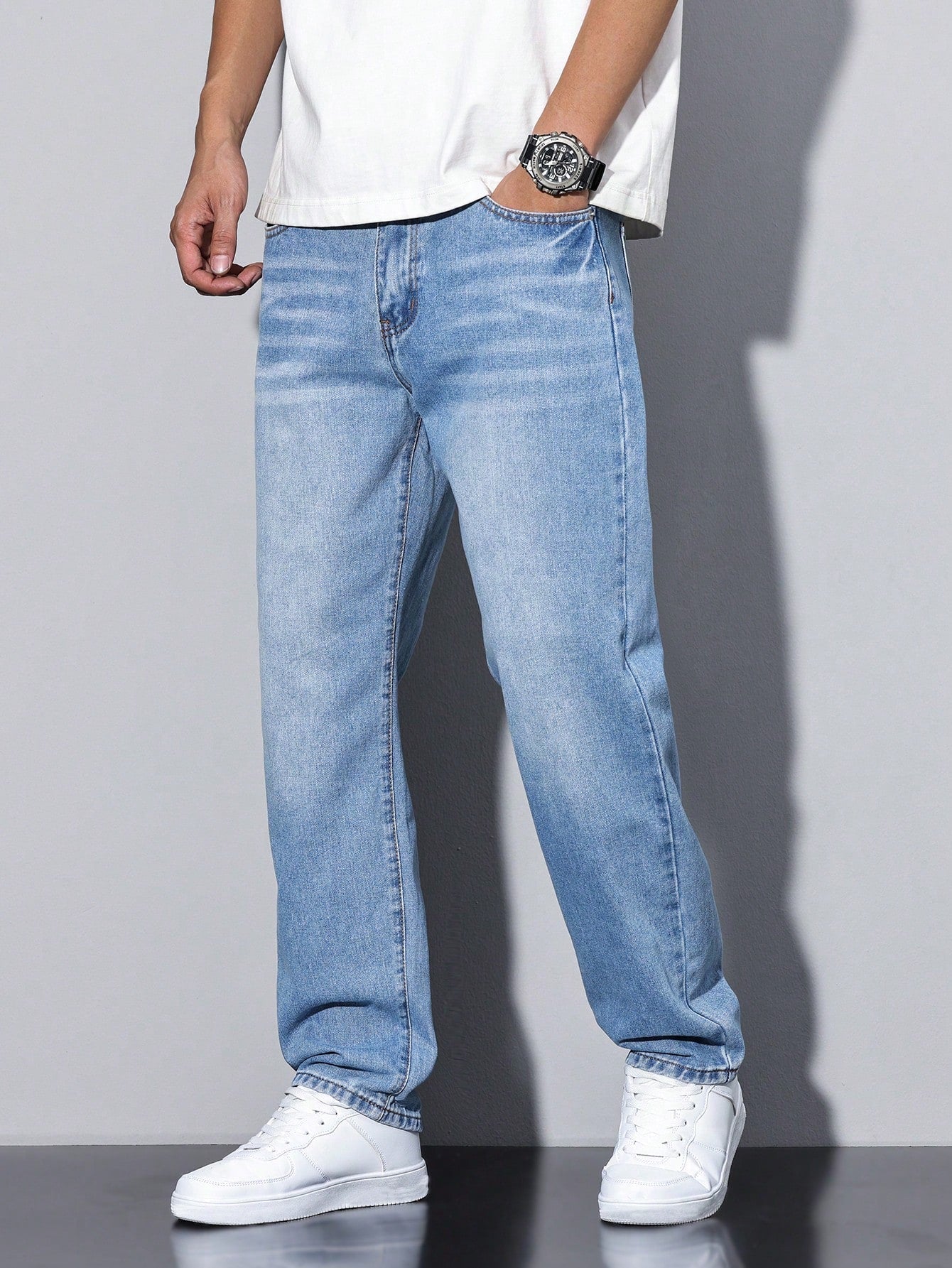 Daan | Jeans Herren mit Lockere Passform aus Hochwertiger Baumwollmischung | Bequeme und Stilvolle Jeans für Jeden Anlass 6