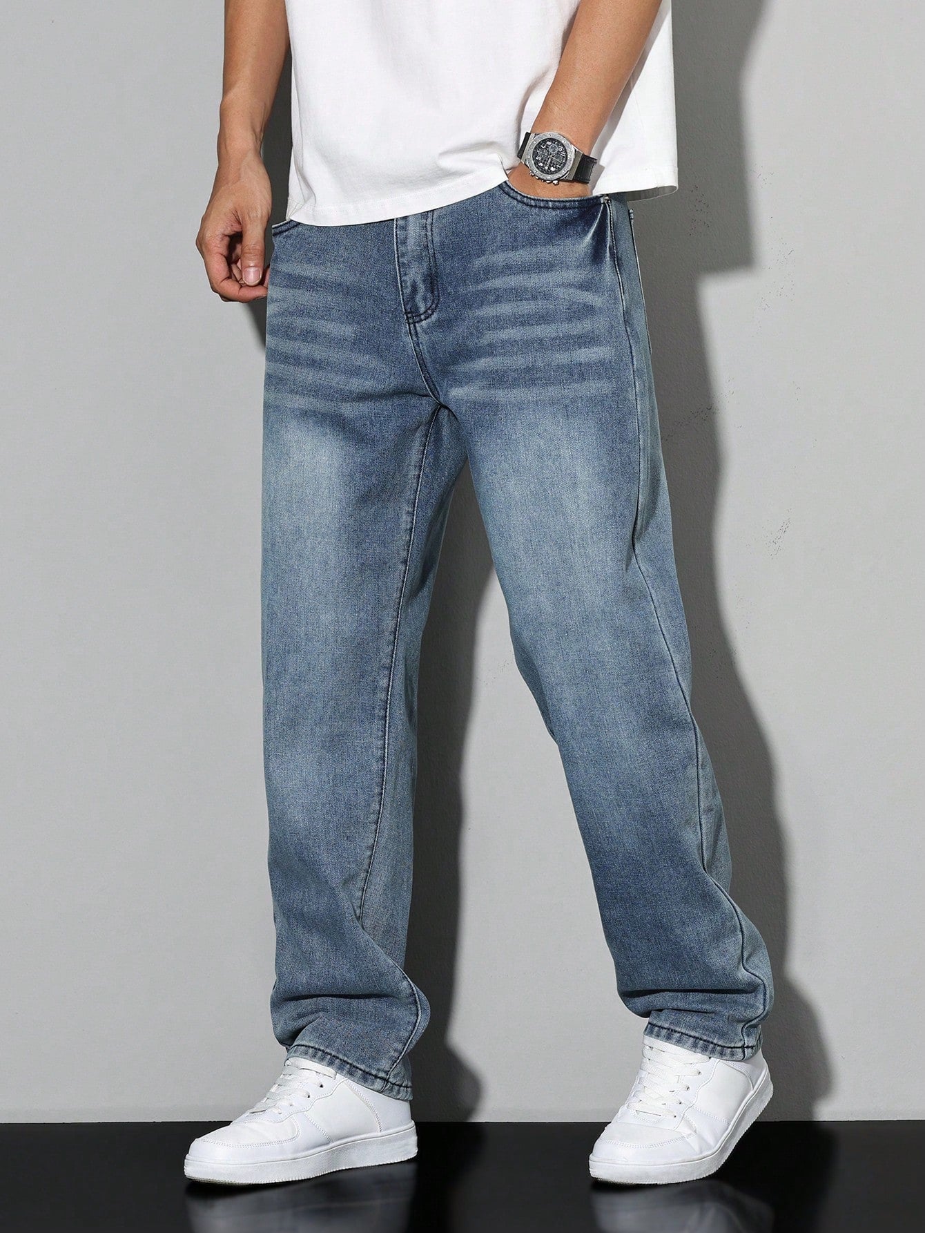 Daan | Jeans Herren mit Lockere Passform aus Hochwertiger Baumwollmischung | Bequeme und Stilvolle Jeans für Jeden Anlass 8