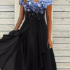 Damen Abendkleid Taillenbetont mit Schwingendem Rockteil Elegant