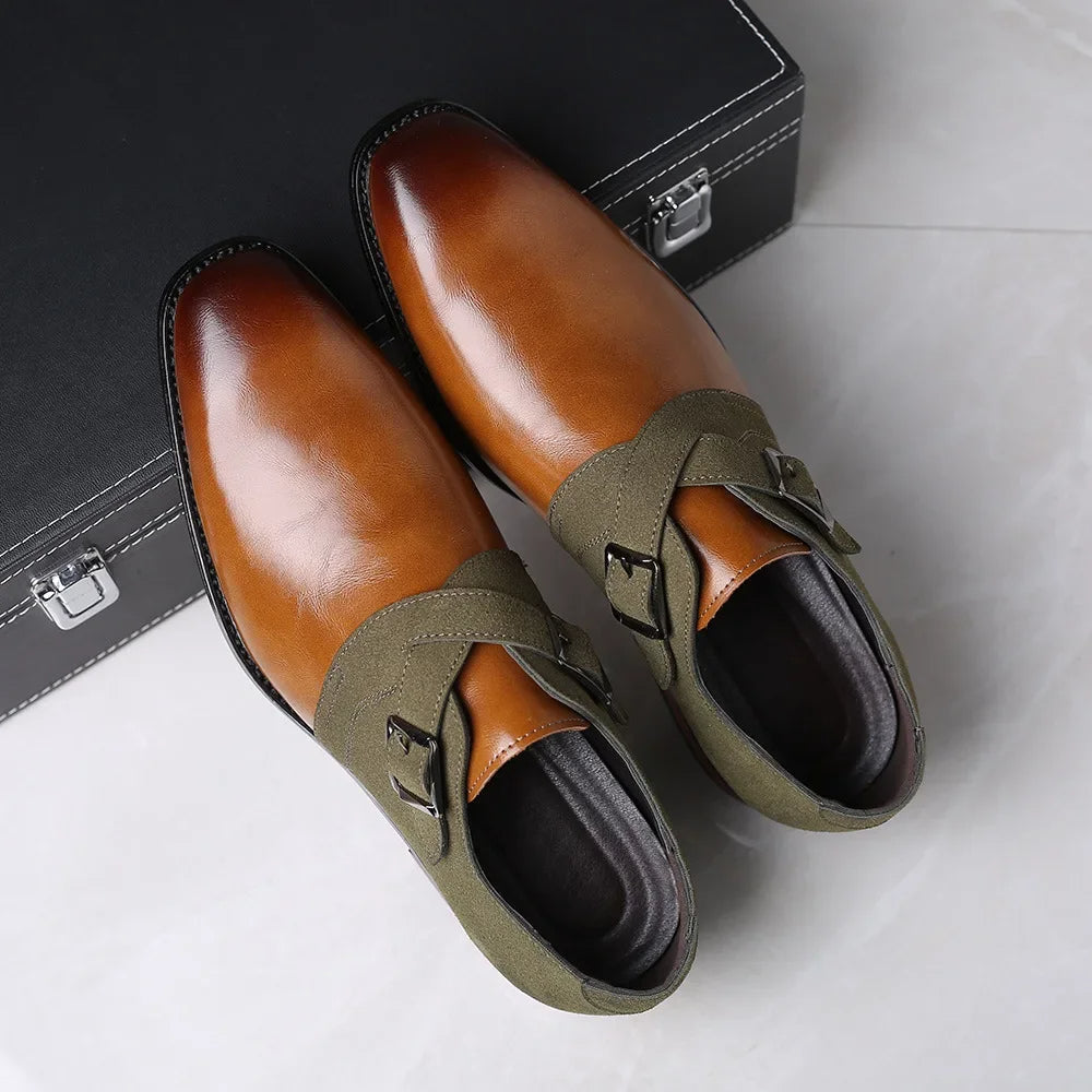 Damen Loafer aus veganem Leder mit Doppelschnallen im eleganten Design 2