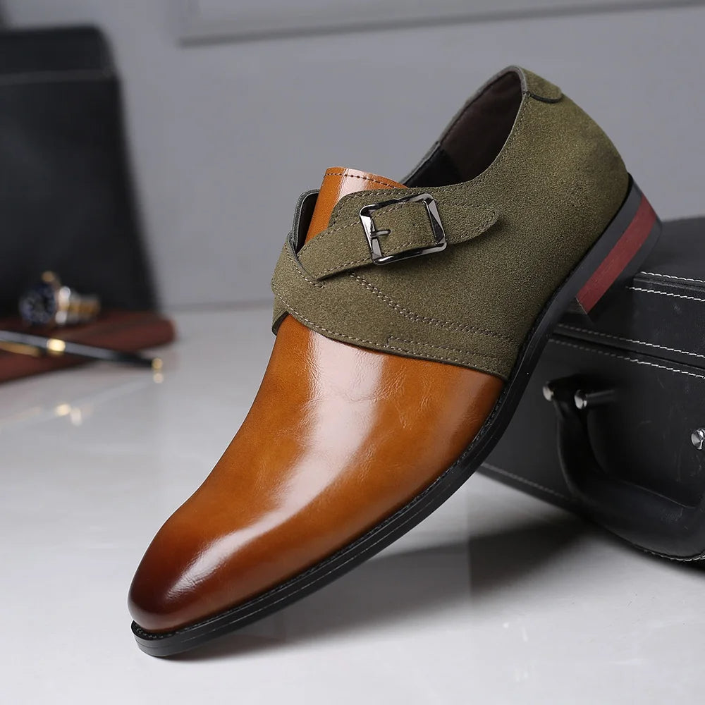 Damen Loafer aus veganem Leder mit Doppelschnallen im eleganten Design 3