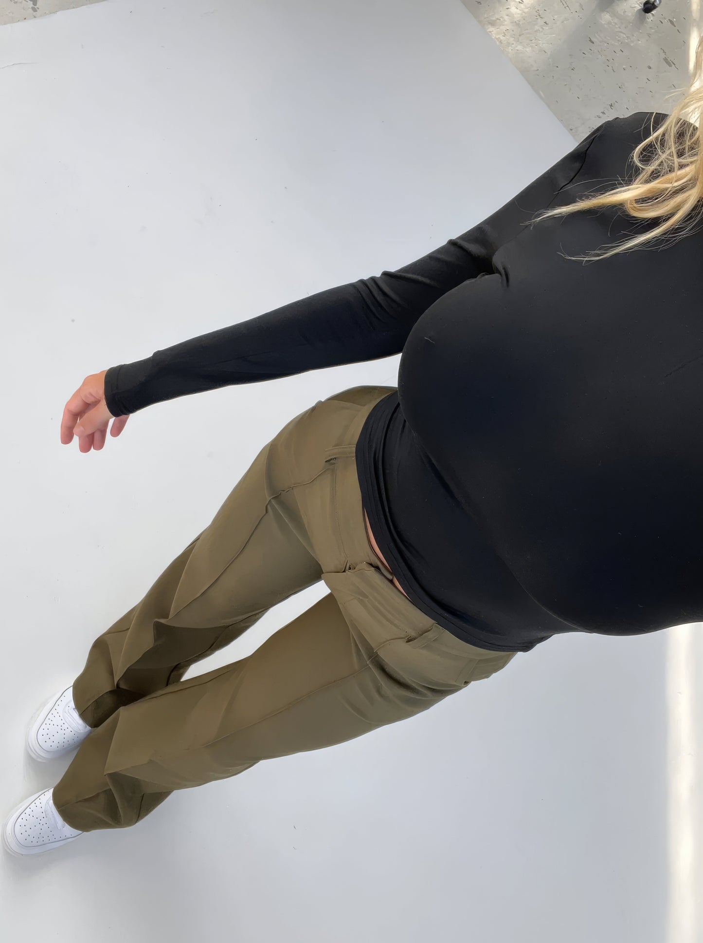 Damenhose Gerade Passform Hohe Taille Freizeit Modern