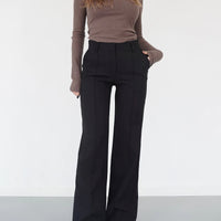 Damenhose Gerade Passform Hohe Taille Freizeit Modern