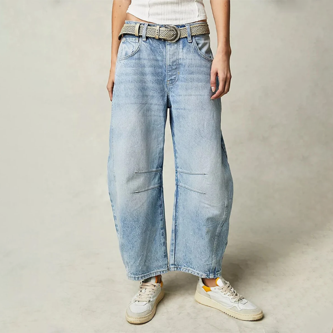 Damenhose Weite Form Casual Alltag Komfort