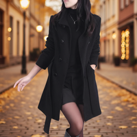 Isa I Damenmantel Regular Fit mit Gürtel Business und Freizeit