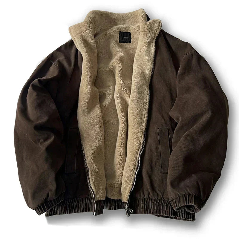 Herren Winterjacke Casual Regular Fit Freizeit mit Reißverschluss