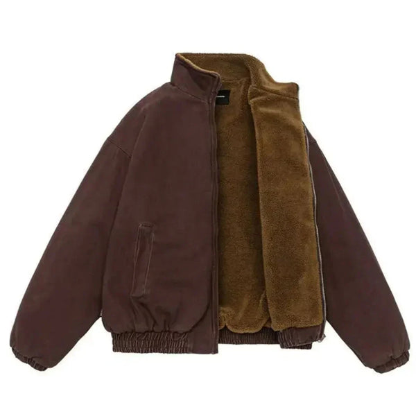 Herren Winterjacke Casual Regular Fit Freizeit mit Reißverschluss