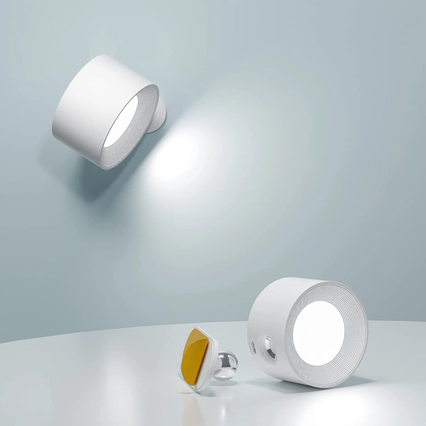 Kabellose Wandleuchte Modern 360° Beleuchtung Wohnzimmer