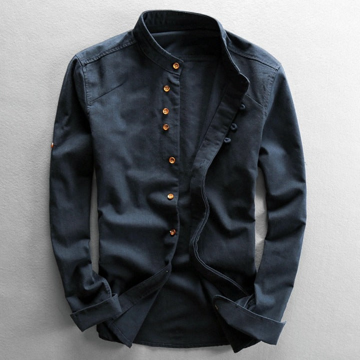Elegante Hemdenkollektion | Leinenhemd Herren mit Atmungsaktivem Design | Stilvoller Komfort für Jeden Anlass 0