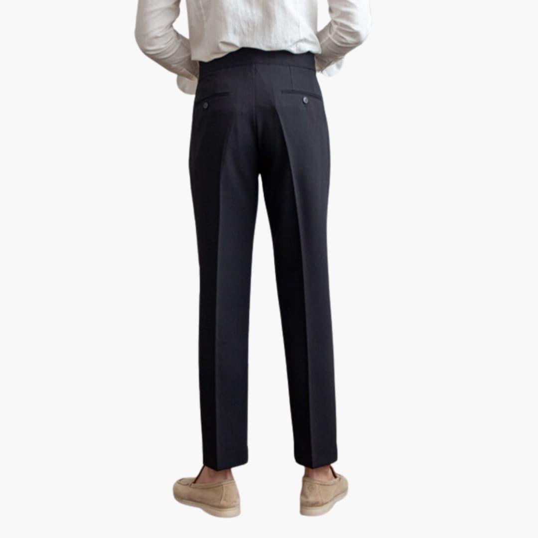 Elegante Herren-Faltenhose | Klassischer Schnitt mit Stilvollen Falten | Vielseitige Hose für Komfort und Eleganz 2