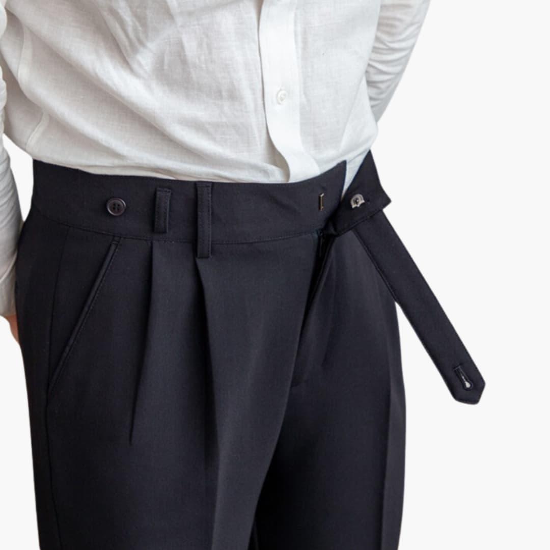 Elegante Herren-Faltenhose | Klassischer Schnitt mit Stilvollen Falten | Vielseitige Hose für Komfort und Eleganz 4