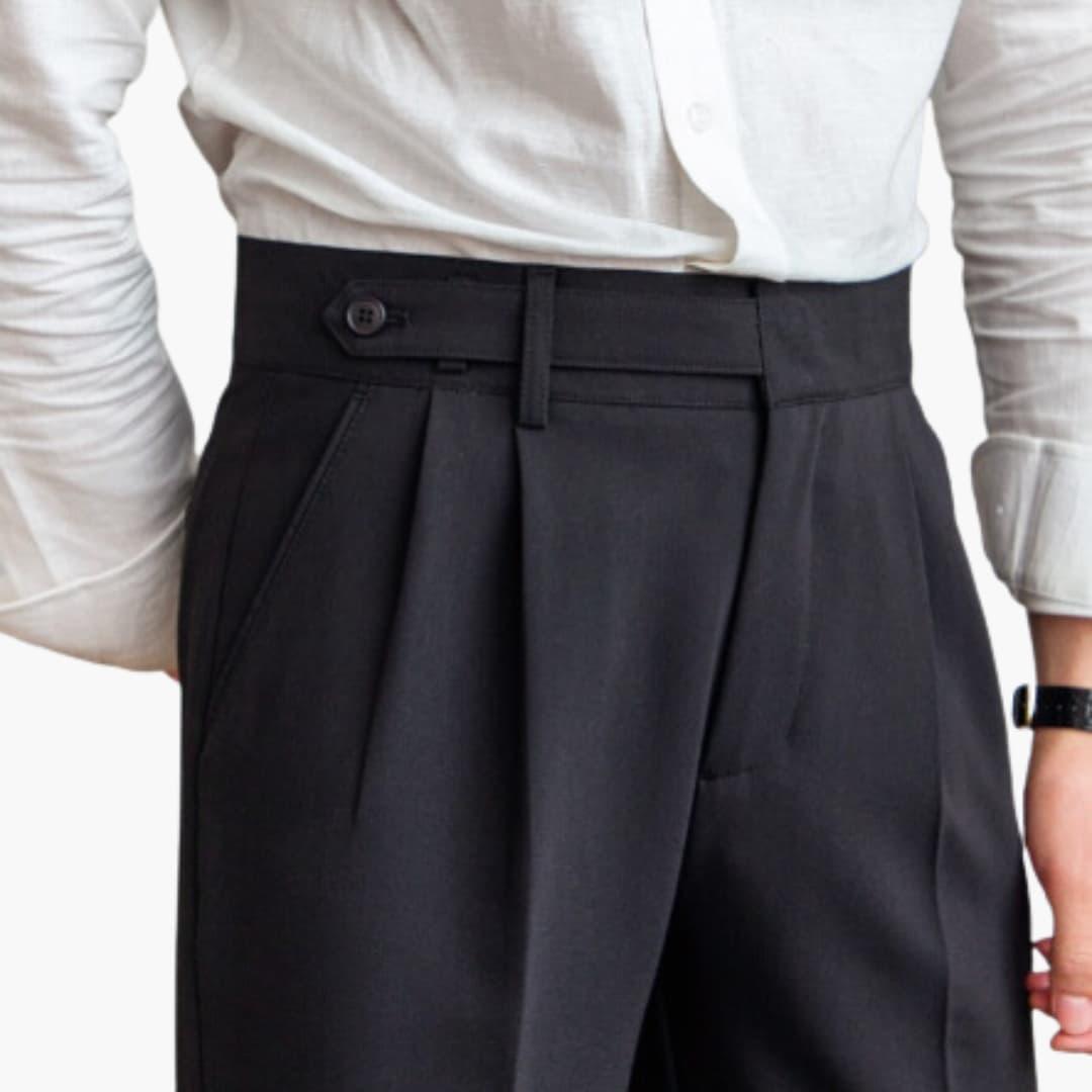 Elegante Herren-Faltenhose | Klassischer Schnitt mit Stilvollen Falten | Vielseitige Hose für Komfort und Eleganz 5