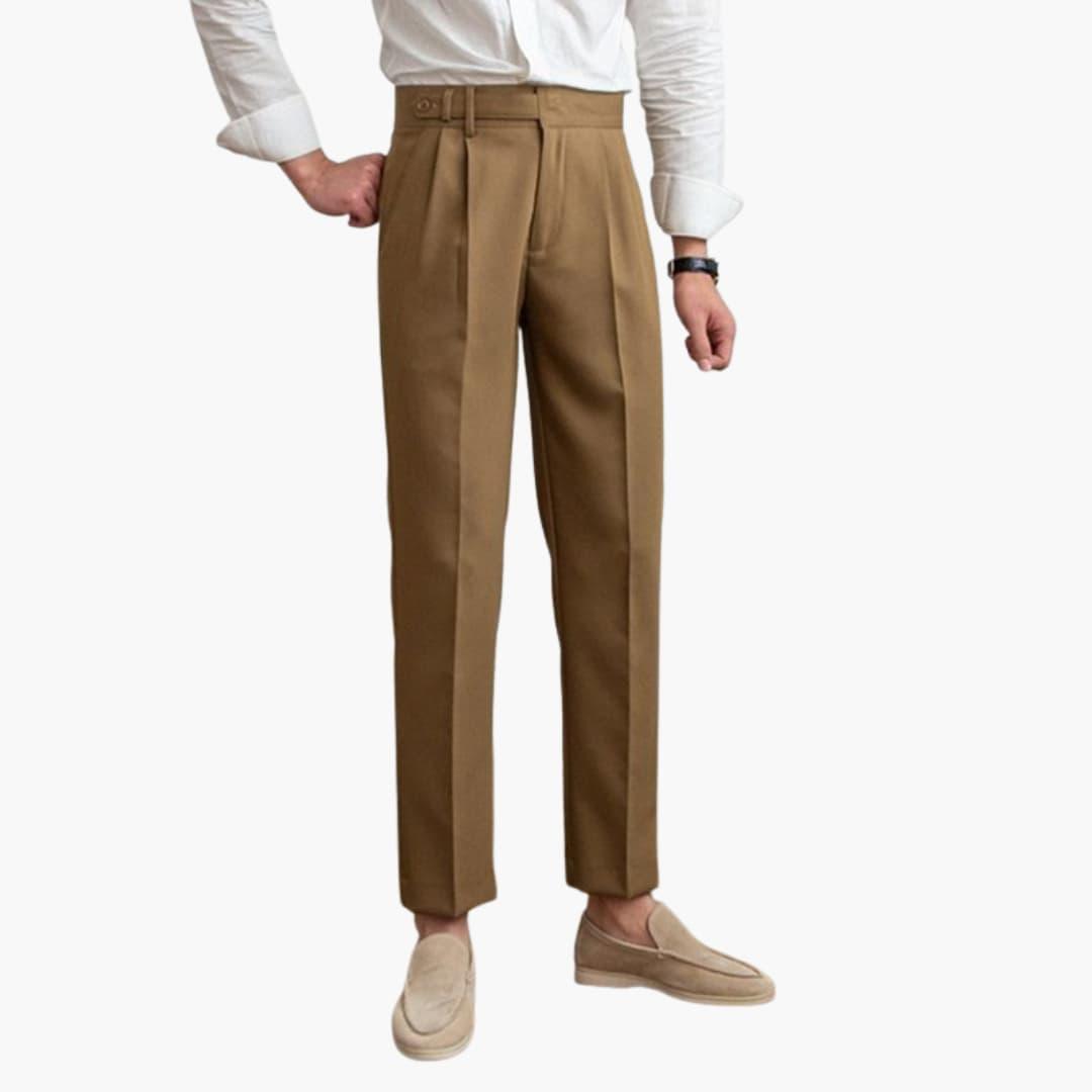 Elegante Herren-Faltenhose | Klassischer Schnitt mit Stilvollen Falten | Vielseitige Hose für Komfort und Eleganz 6