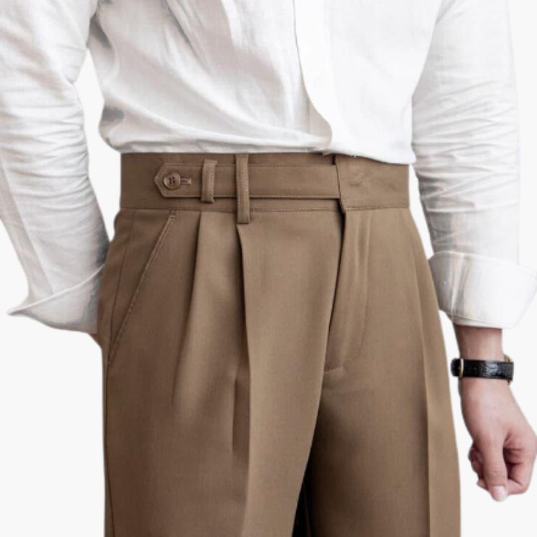 Elegante Herren-Faltenhose | Klassischer Schnitt mit Stilvollen Falten | Vielseitige Hose für Komfort und Eleganz 8