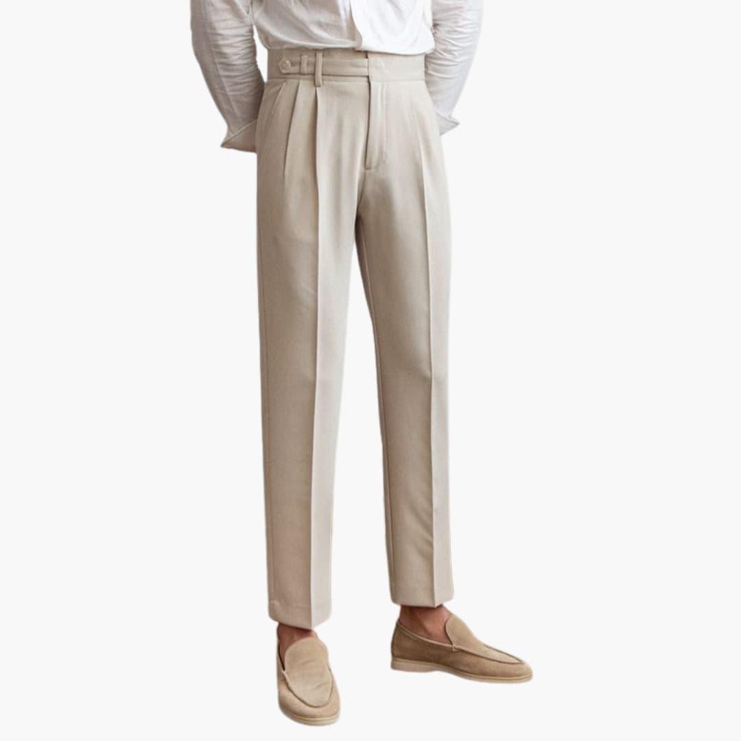 Elegante Herren-Faltenhose | Klassischer Schnitt mit Stilvollen Falten | Vielseitige Hose für Komfort und Eleganz 9