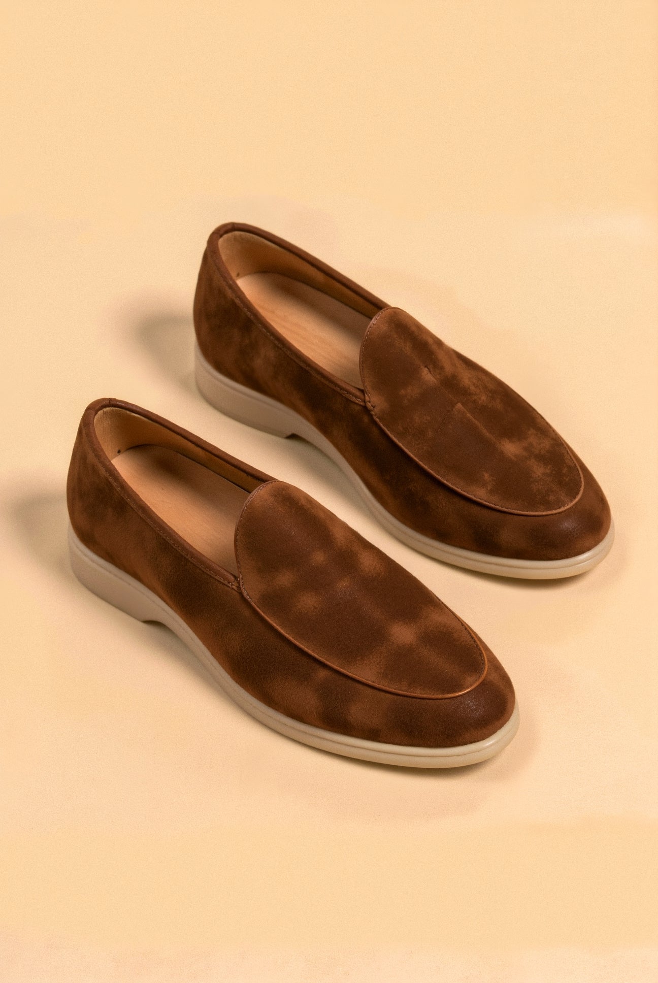 Elegante Loafer Damen | Hochwertige Wildleder-Optik mit Gepolsterter Innensohle | Bequeme Schuhe für Stil und Komfort 1