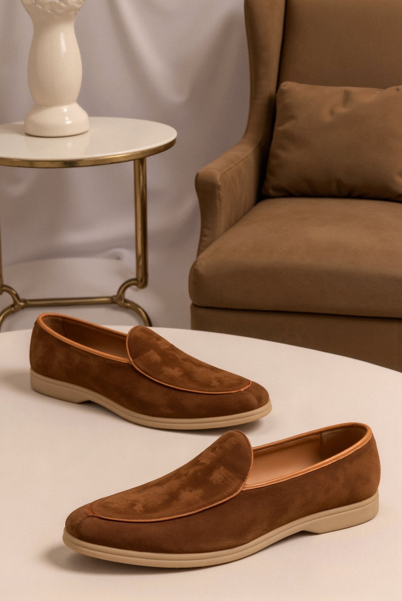 Elegante Loafer Damen | Hochwertige Wildleder-Optik mit Gepolsterter Innensohle | Bequeme Schuhe für Stil und Komfort 2