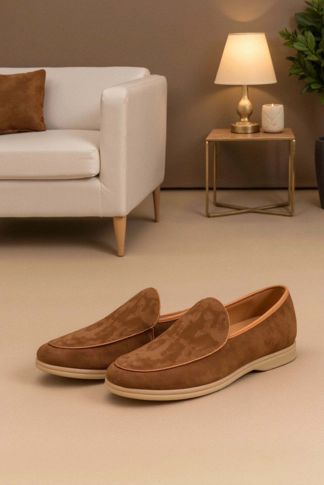 Elegante Loafer Damen | Hochwertige Wildleder-Optik mit Gepolsterter Innensohle | Bequeme Schuhe für Stil und Komfort 8