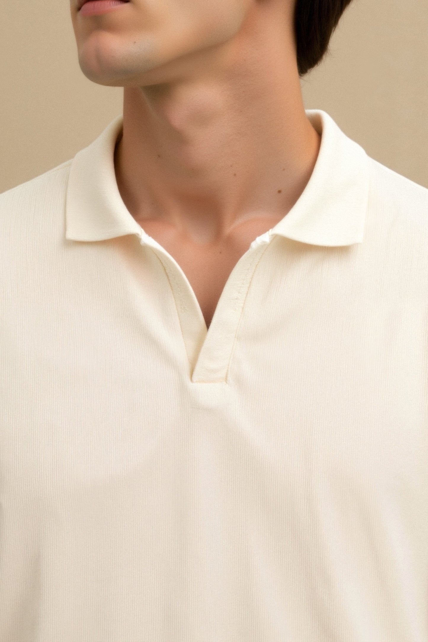 Elegantes Herren Poloshirt in Beige mit Atmungsaktivem Material | Zeitloses Design für Vielseitige Outfits 5