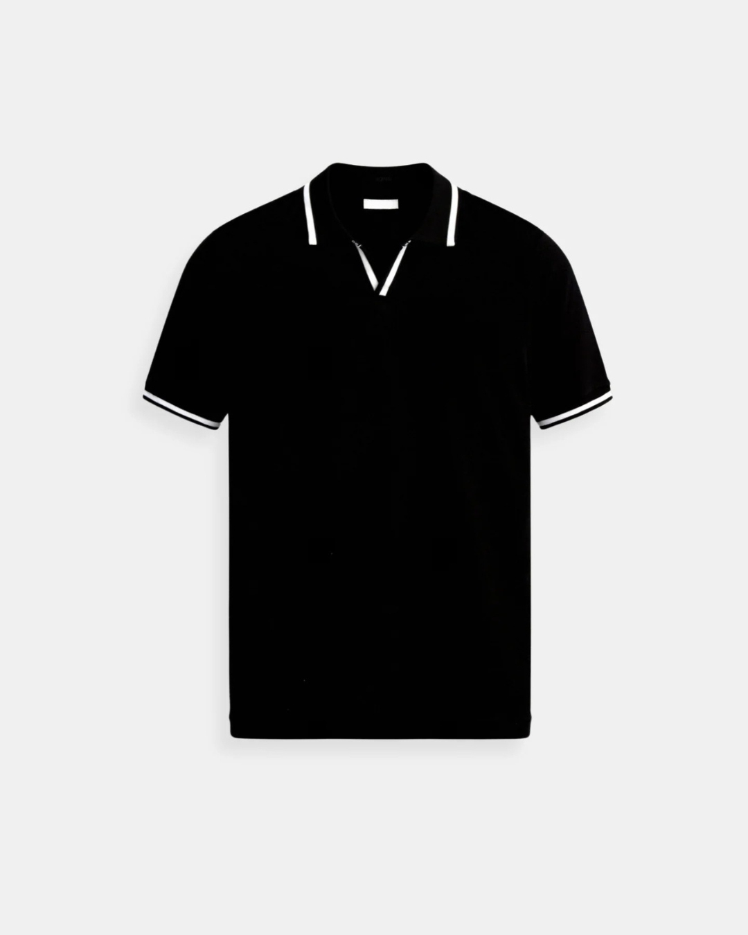 Elegantes Herren Poloshirt mit Kontrastabschlüssen | Atmungsaktives Stretchmaterial für hohen Tragekomfort 1