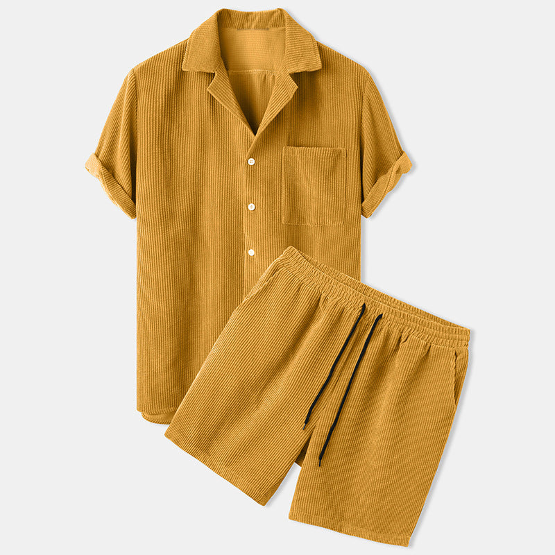 Elegantes Herren Set | Polo-Oberteil und Shorts mit Klassischem Bund | Bequeme Freizeitmode für Stil und Komfort 1
