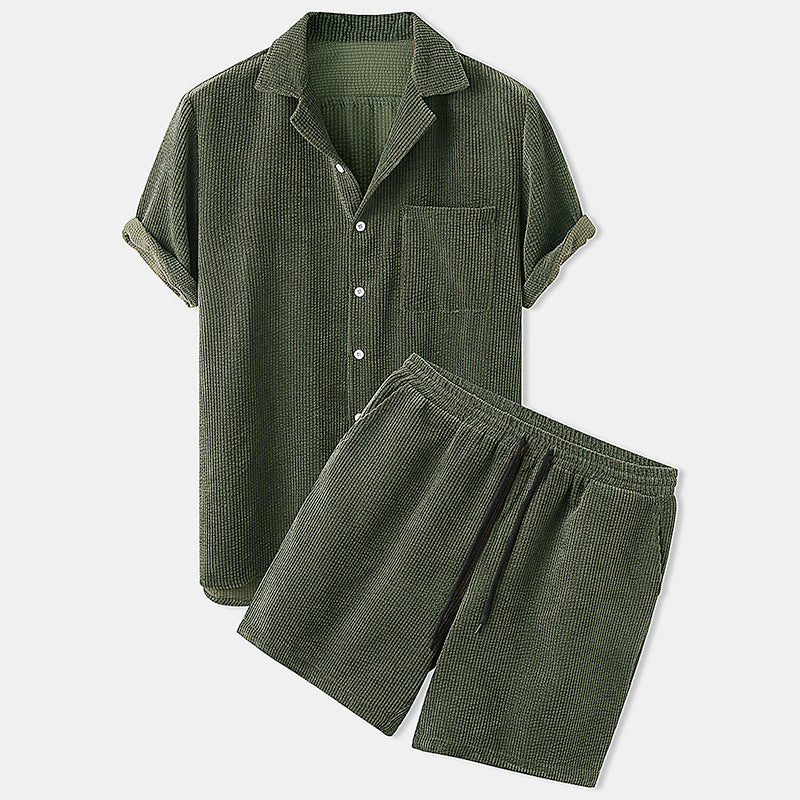 Elegantes Herren Set | Polo-Oberteil und Shorts mit Klassischem Bund | Bequeme Freizeitmode für Stil und Komfort 2