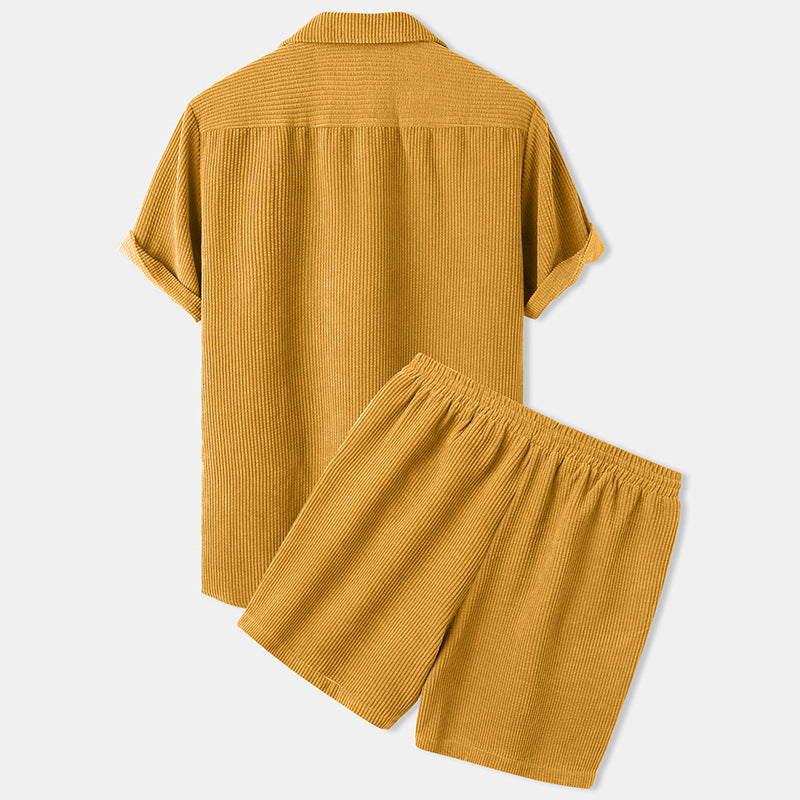Elegantes Herren Set | Polo-Oberteil und Shorts mit Klassischem Bund | Bequeme Freizeitmode für Stil und Komfort 4