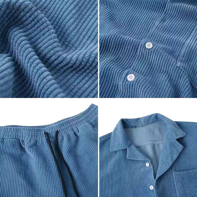 Elegantes Herren Set | Polo-Oberteil und Shorts mit Klassischem Bund | Bequeme Freizeitmode für Stil und Komfort 5