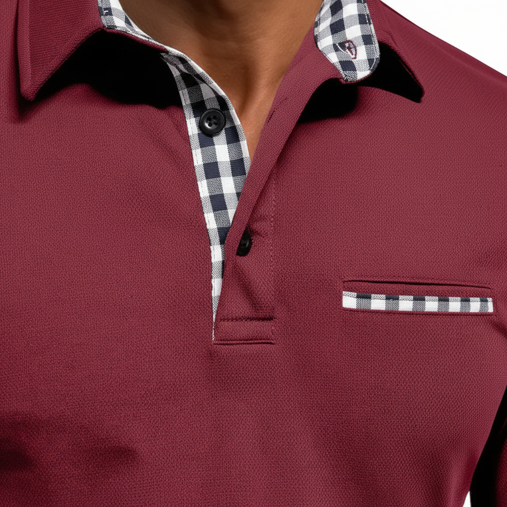Elegantes Langarm-Poloshirt aus Baumwollmischung mit Bequemer Passform | Vielseitig Kombinierbar für Freizeit und Büro 3