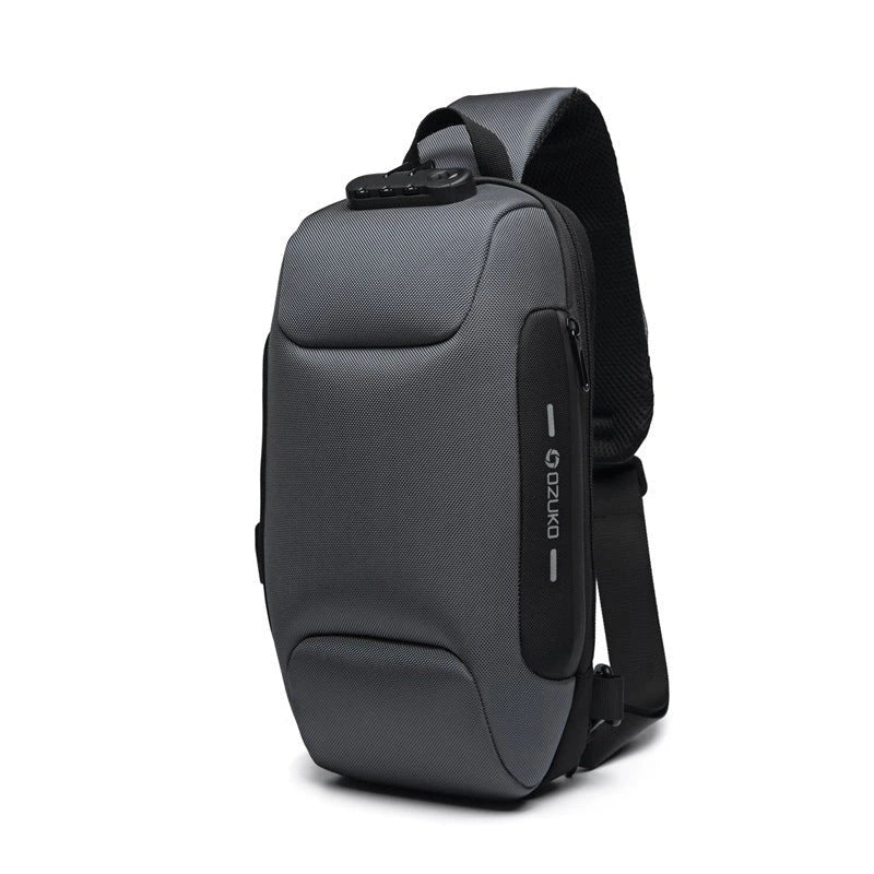 Sichere Umhängetasche Unisex mit USB-Ladeanschluss