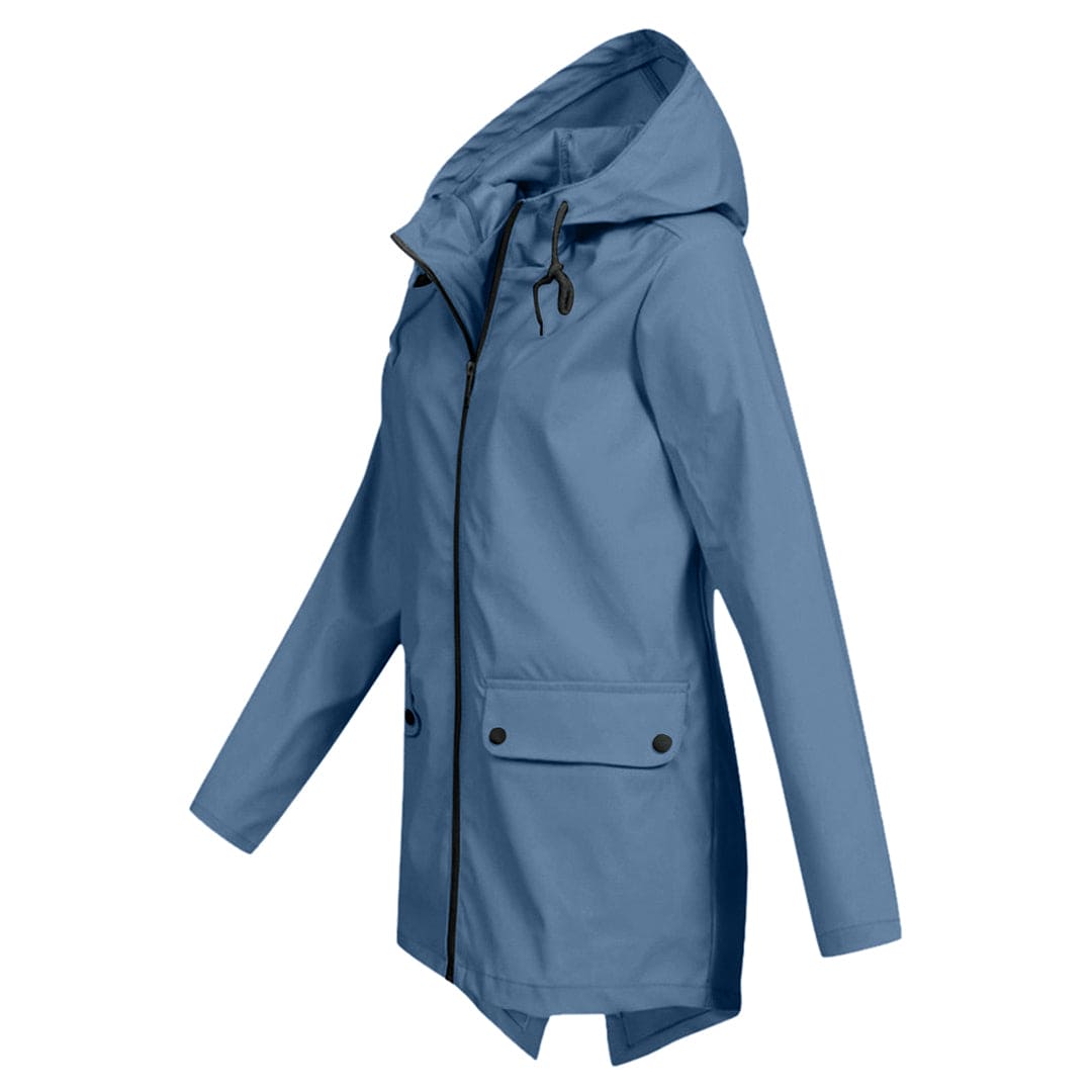 Damen Wasserdichte Jacke Regular Fit Freizeit mit Kapuze