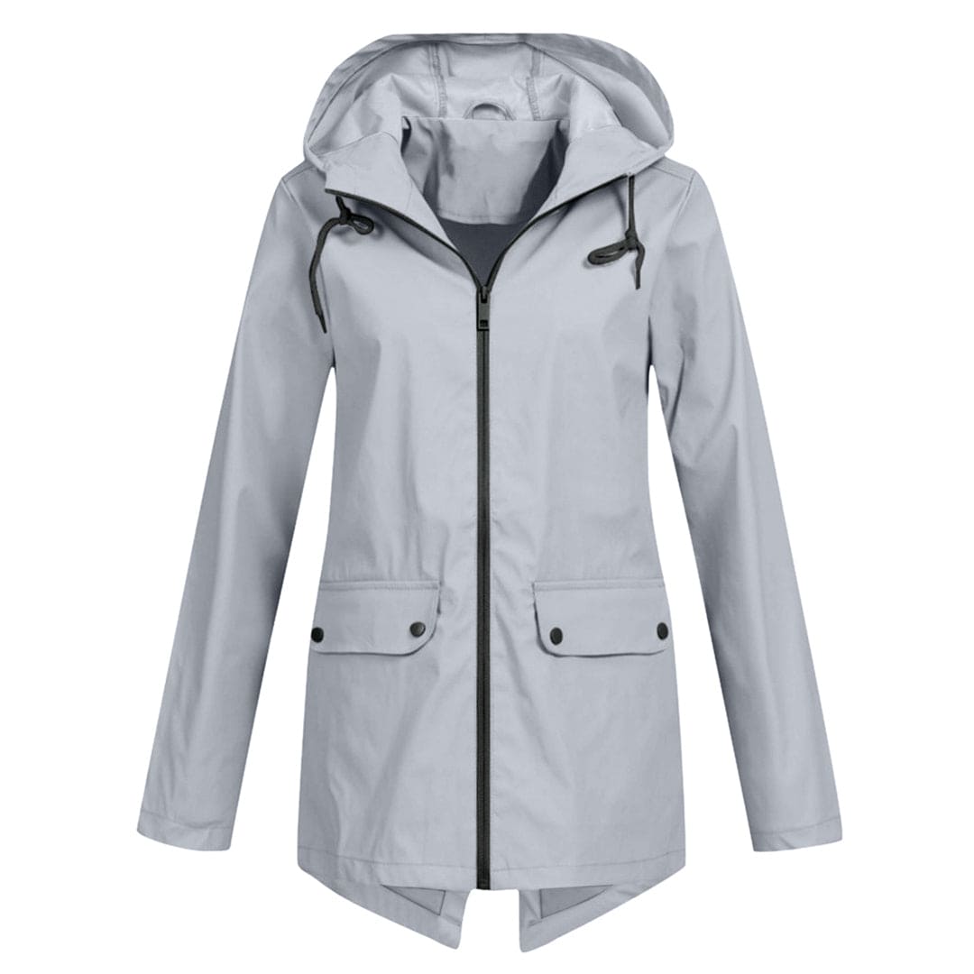 Damen Wasserdichte Jacke Regular Fit Freizeit mit Kapuze