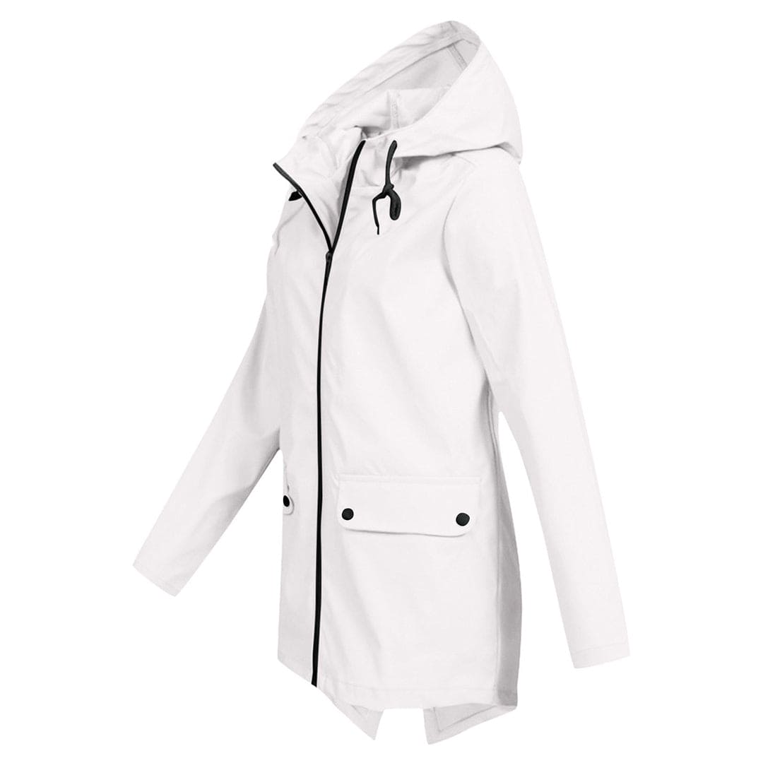 Damen Wasserdichte Jacke Regular Fit Freizeit mit Kapuze