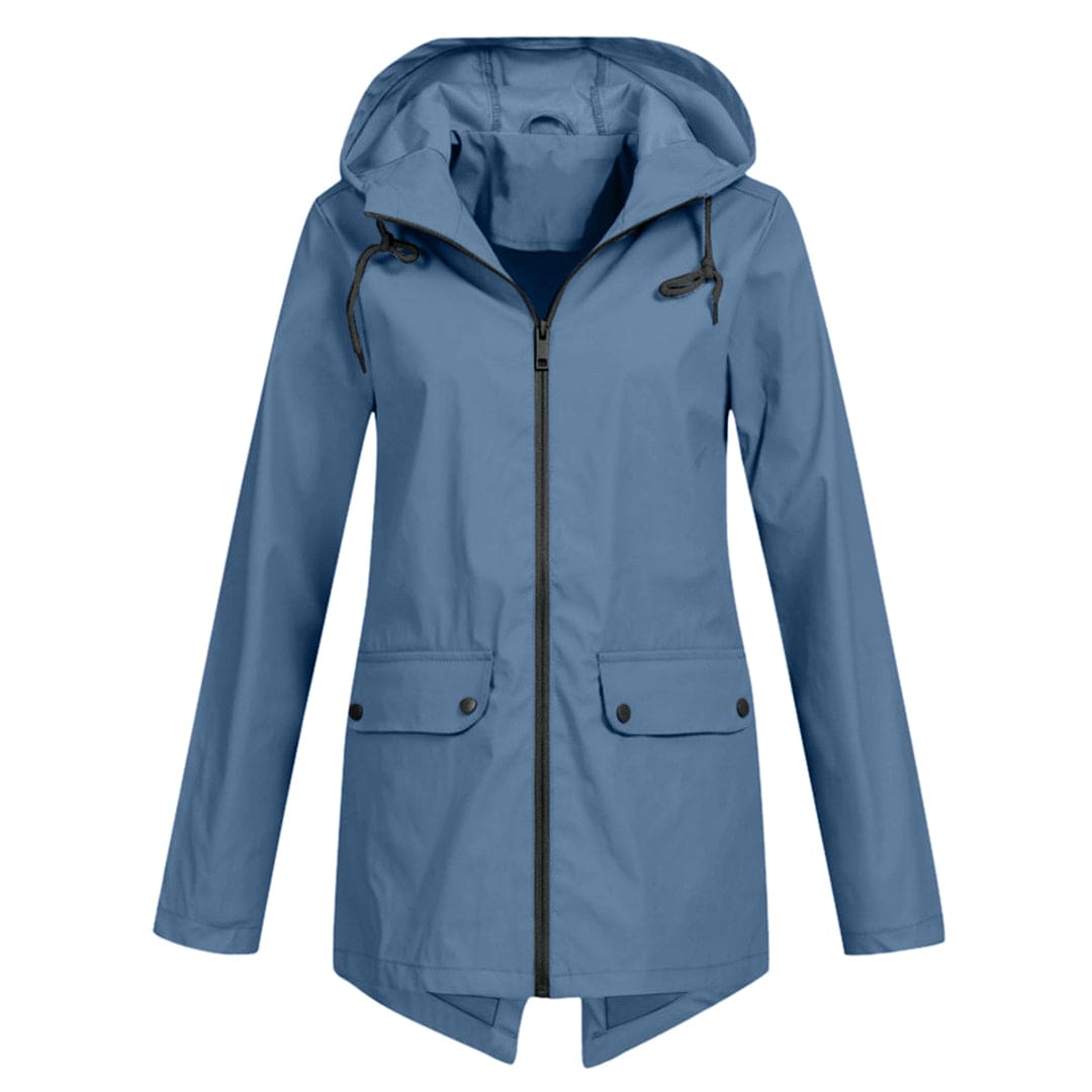 Damen Wasserdichte Jacke Regular Fit Freizeit mit Kapuze