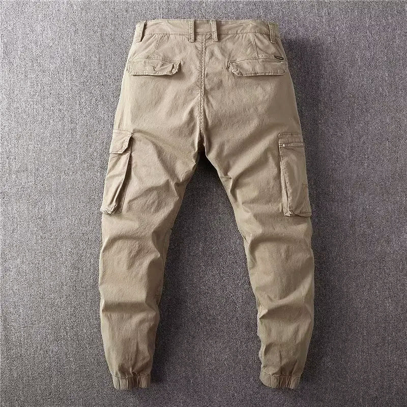 Cargo-Jogginghosen für Herren mit schmalem Schnitt und elastischen Bündchen