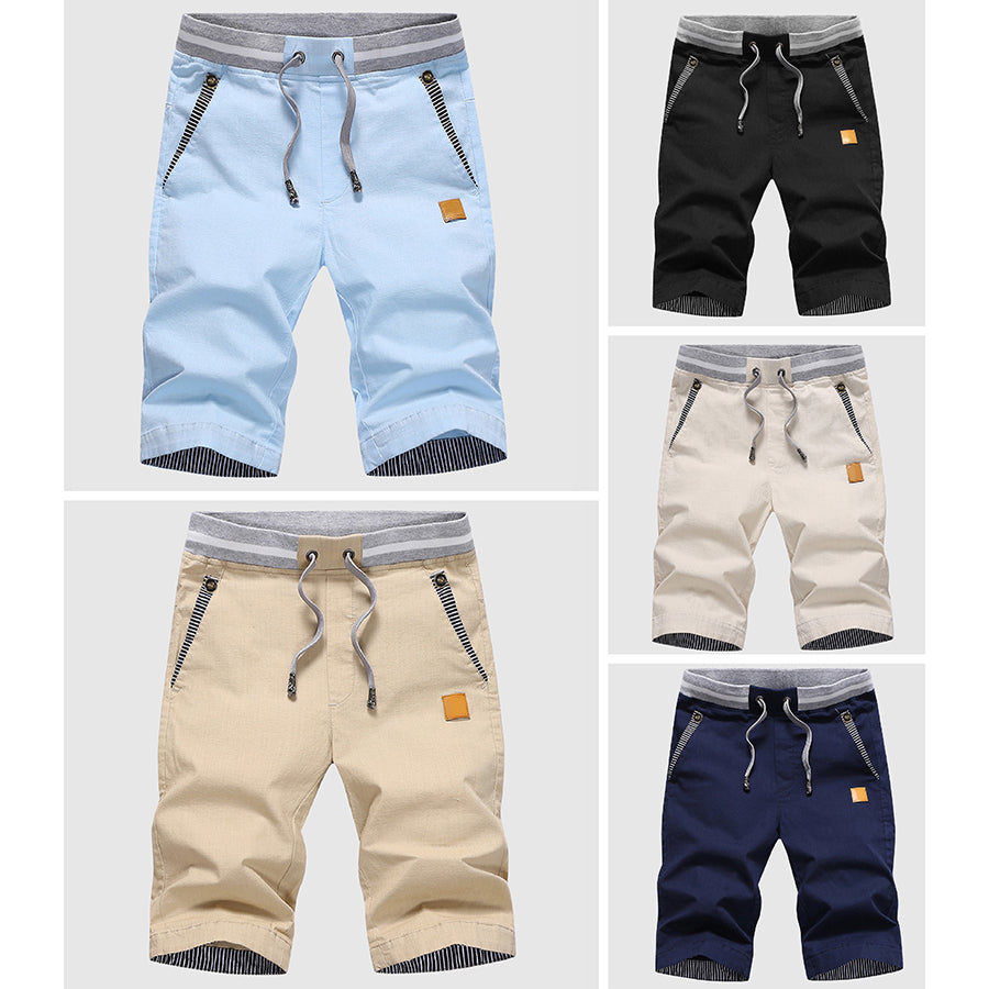 Herren Shorts für den Sommer mit elastischem Bund und Seitentaschen