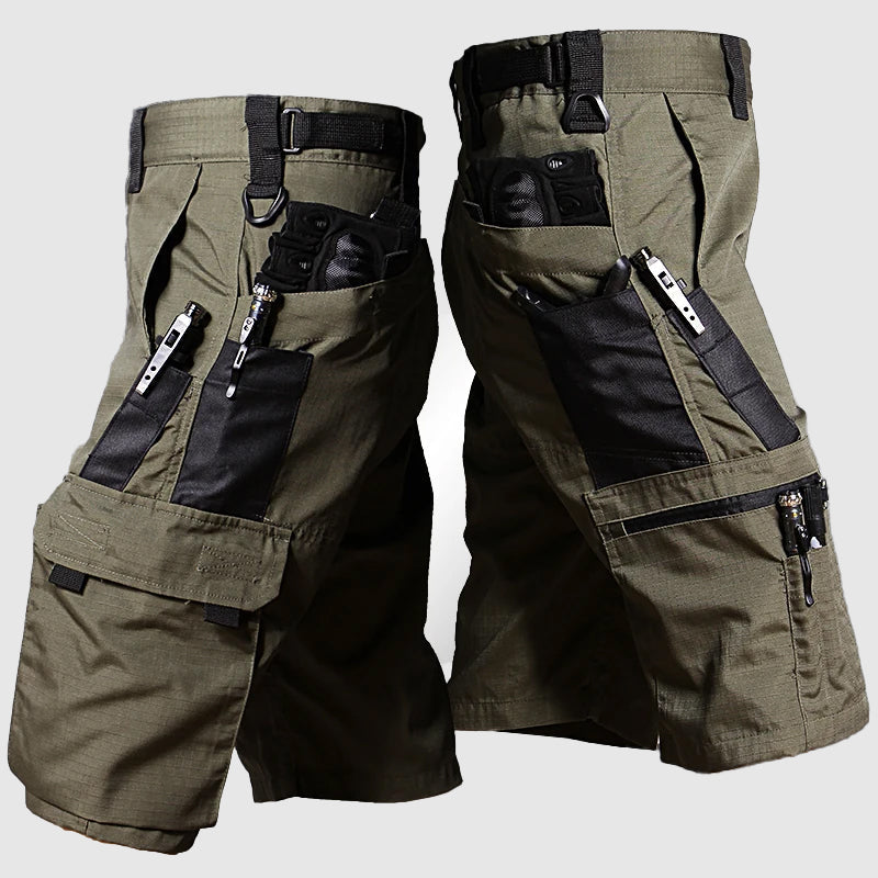 Herren Shorts mit vielseitigen Taschen für Abenteuer im Sommer