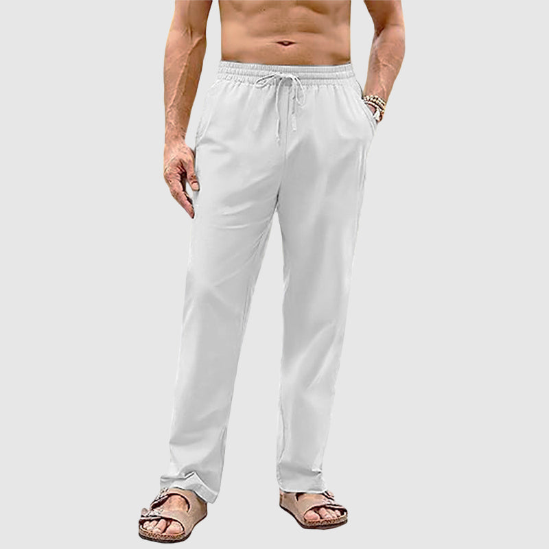 Kordelzug-Hosen für Herren mit geradem Bein in lässigem Stil