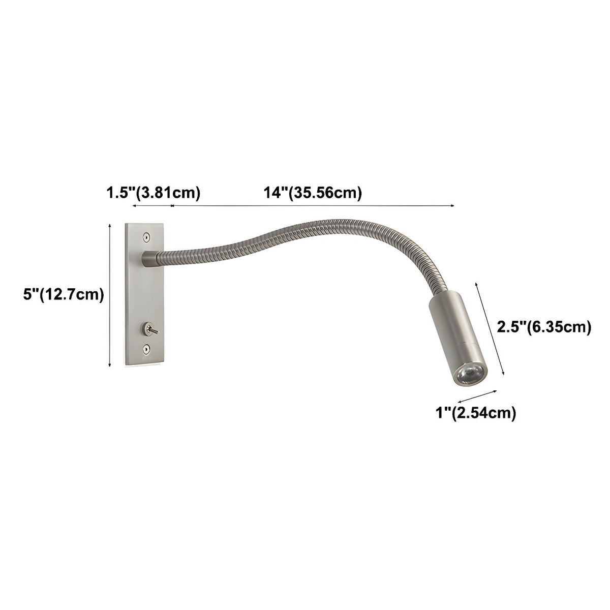 Wandlampe LED Flexibel Modern für Wohnzimmer & Schlafzimmer