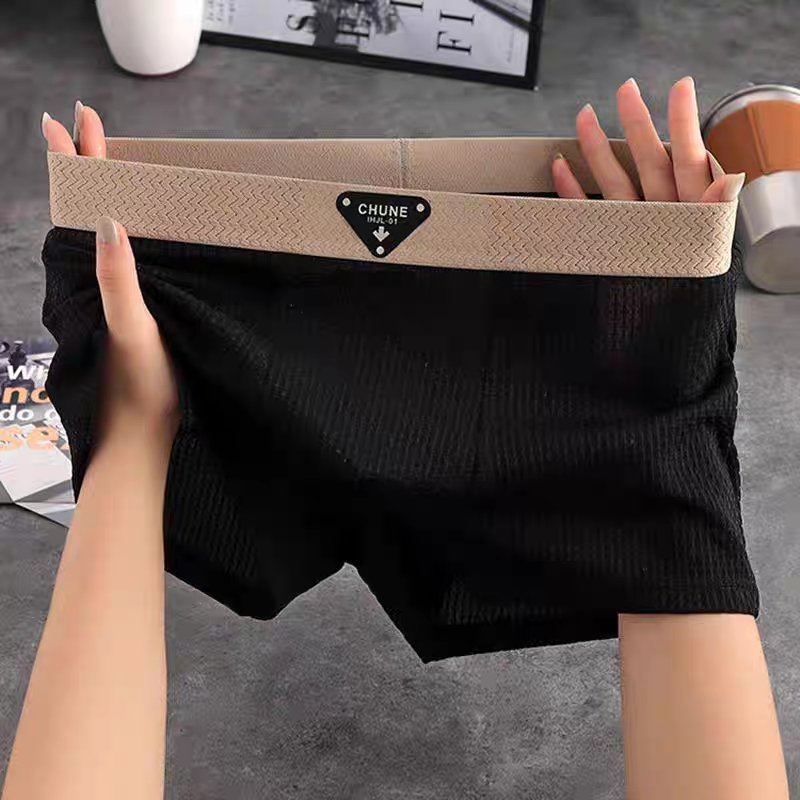 Boxershorts Herren Regular Fit Freizeit Waffelstrick
