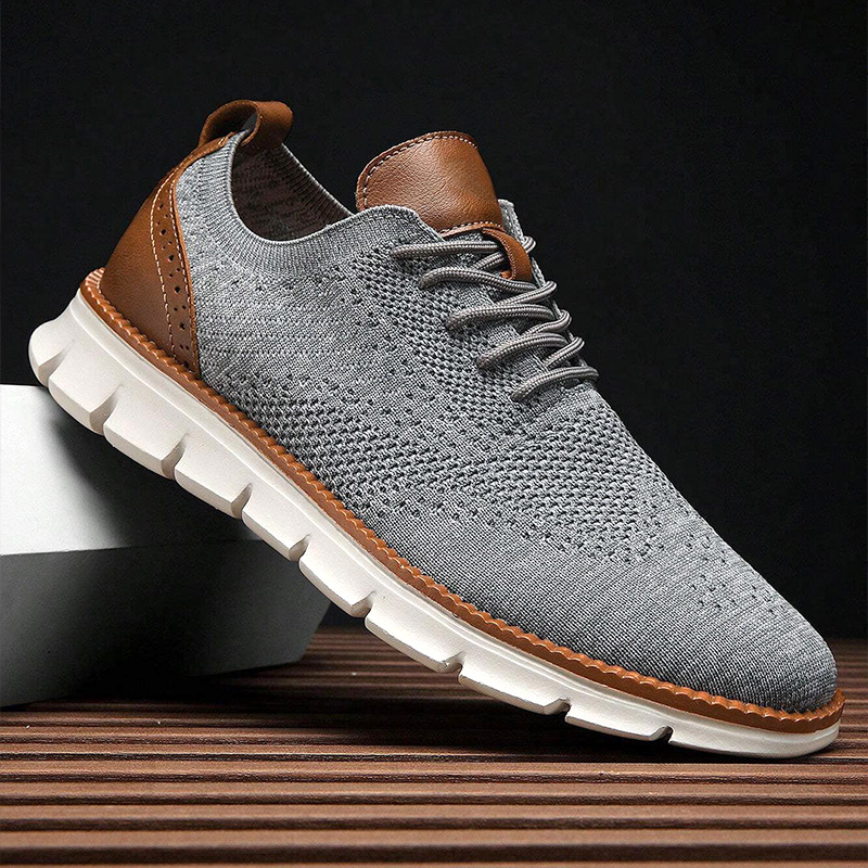Sneakers für Herren im smart casual Stil mit atmungsaktivem Mesh-Obermaterial