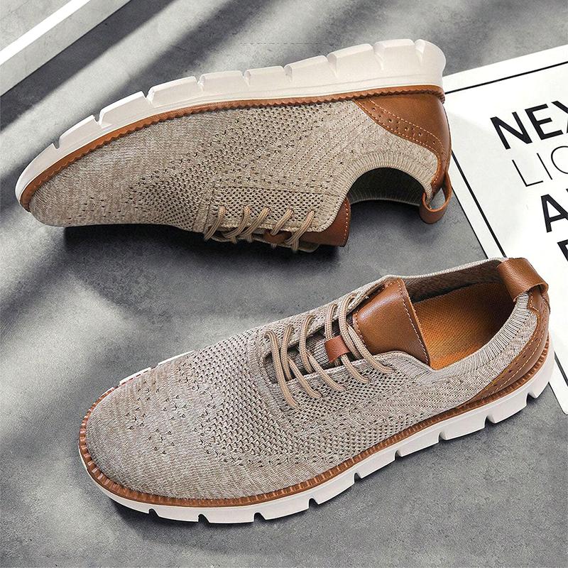Sneakers für Herren im smart casual Stil mit atmungsaktivem Mesh-Obermaterial