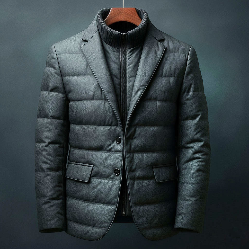 Damen Gepolsterte Blazerjacke Regular Fit Freizeit