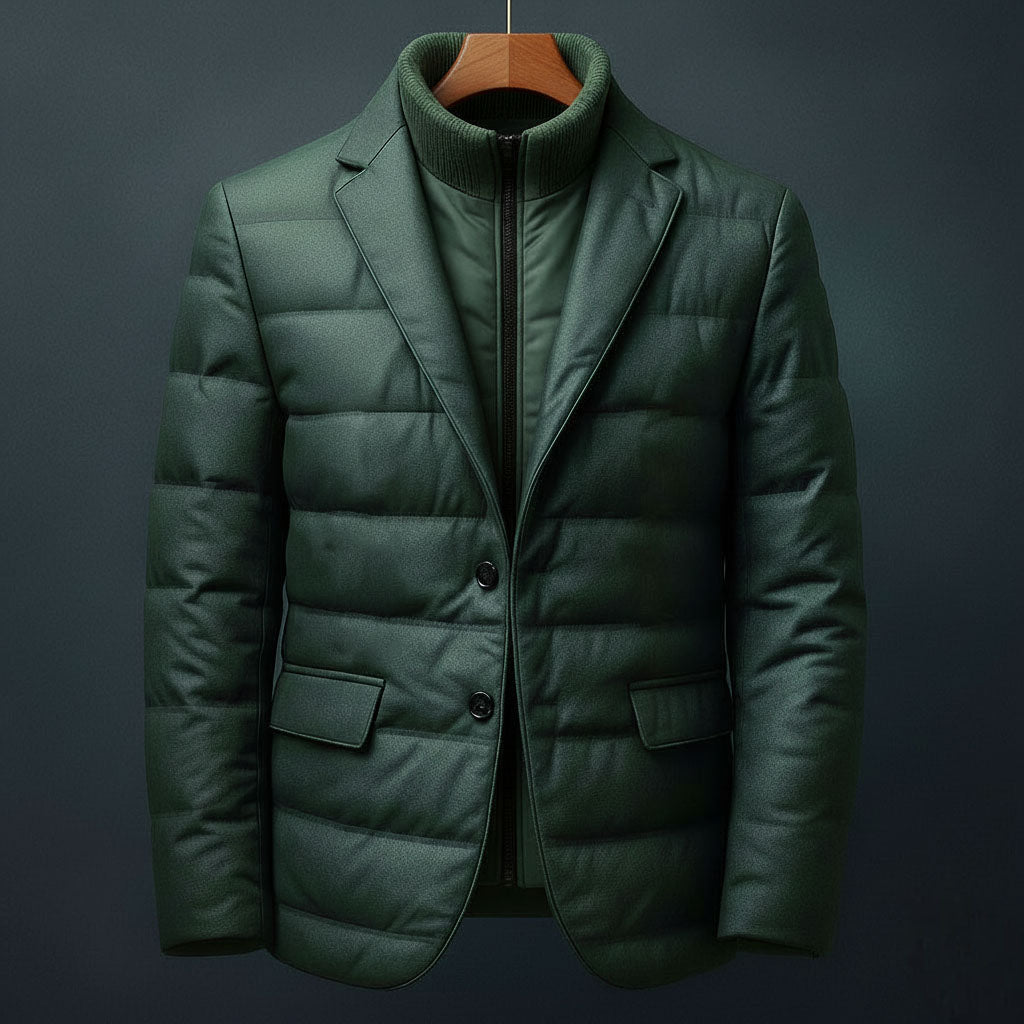 Damen Gepolsterte Blazerjacke Regular Fit Freizeit