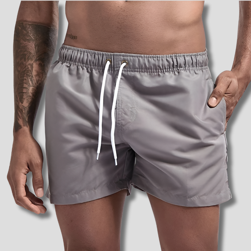 Schnelltrocknende Badeshorts Herren Regular Fit Freizeit